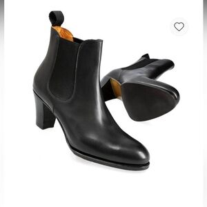 Carmina Black Heeled Chelsea Boots for Women